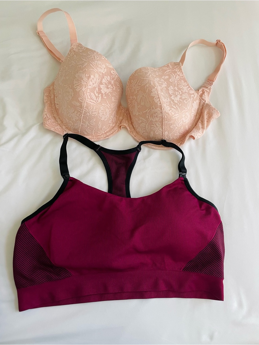 Auden Nursing Bra Bundle of 2. Size 38DD and XL